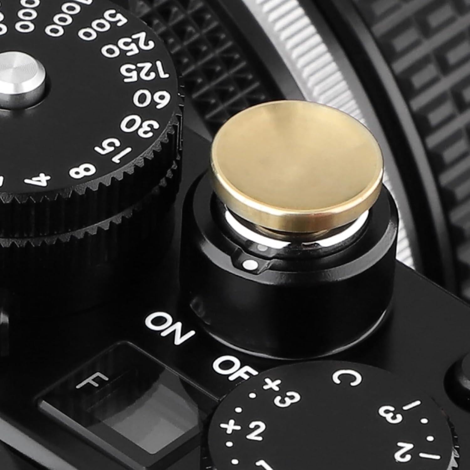 Botón de Liberación de Obturador Haoge 12mm Cobre para Fujifilm y Leica