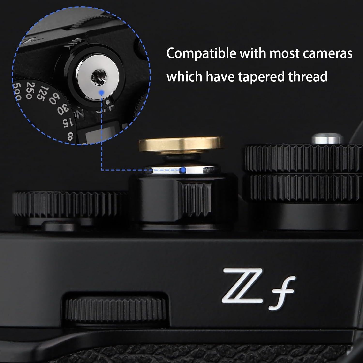 Botón de Liberación de Obturador Haoge 12mm Cobre para Fujifilm y Leica