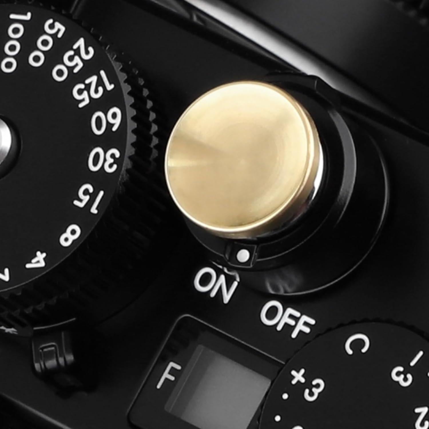 Botón de Liberación de Obturador Haoge 12mm Cobre para Fujifilm y Leica