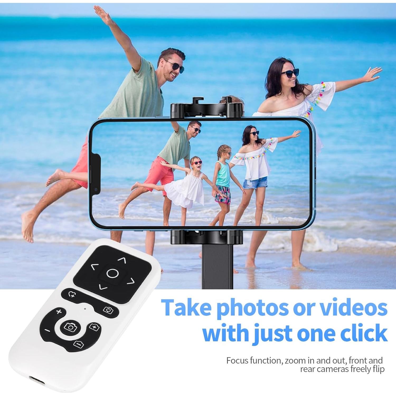 Control Remoto Bluetooth LiDii para Cámara y TikTok - Blanco