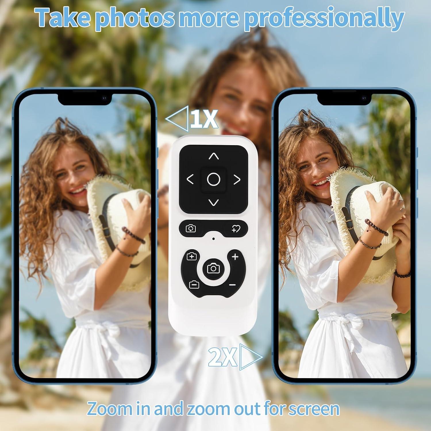 Control Remoto Bluetooth LiDii para Cámara y TikTok - Blanco