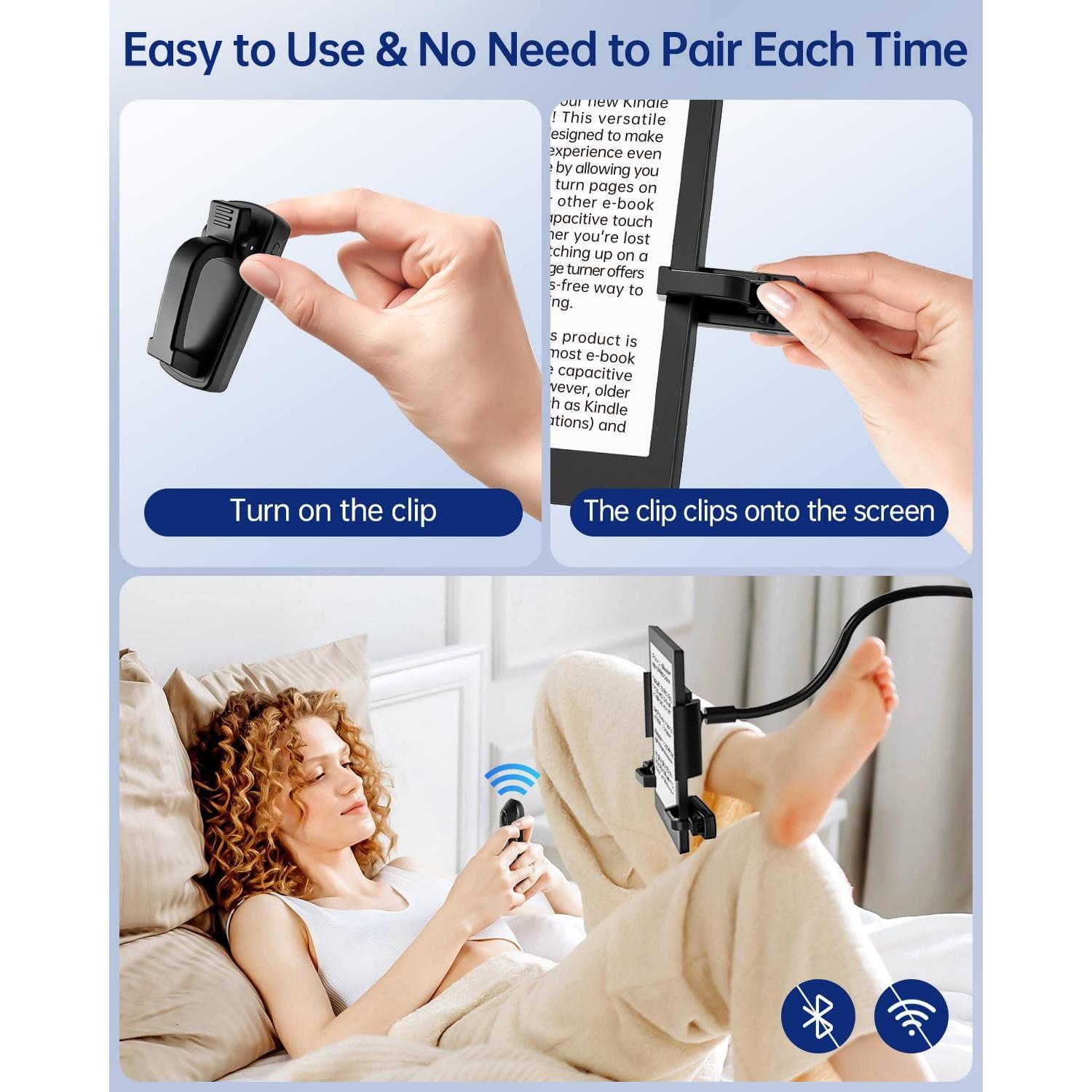 Control Remoto para Kindle Paperwhite TeoTeeo KT01 PRO Negro