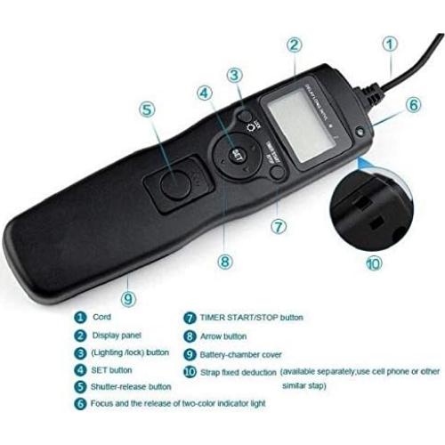 Control Remoto de Obturador ABUYCS con Temporizador LCD para Sony