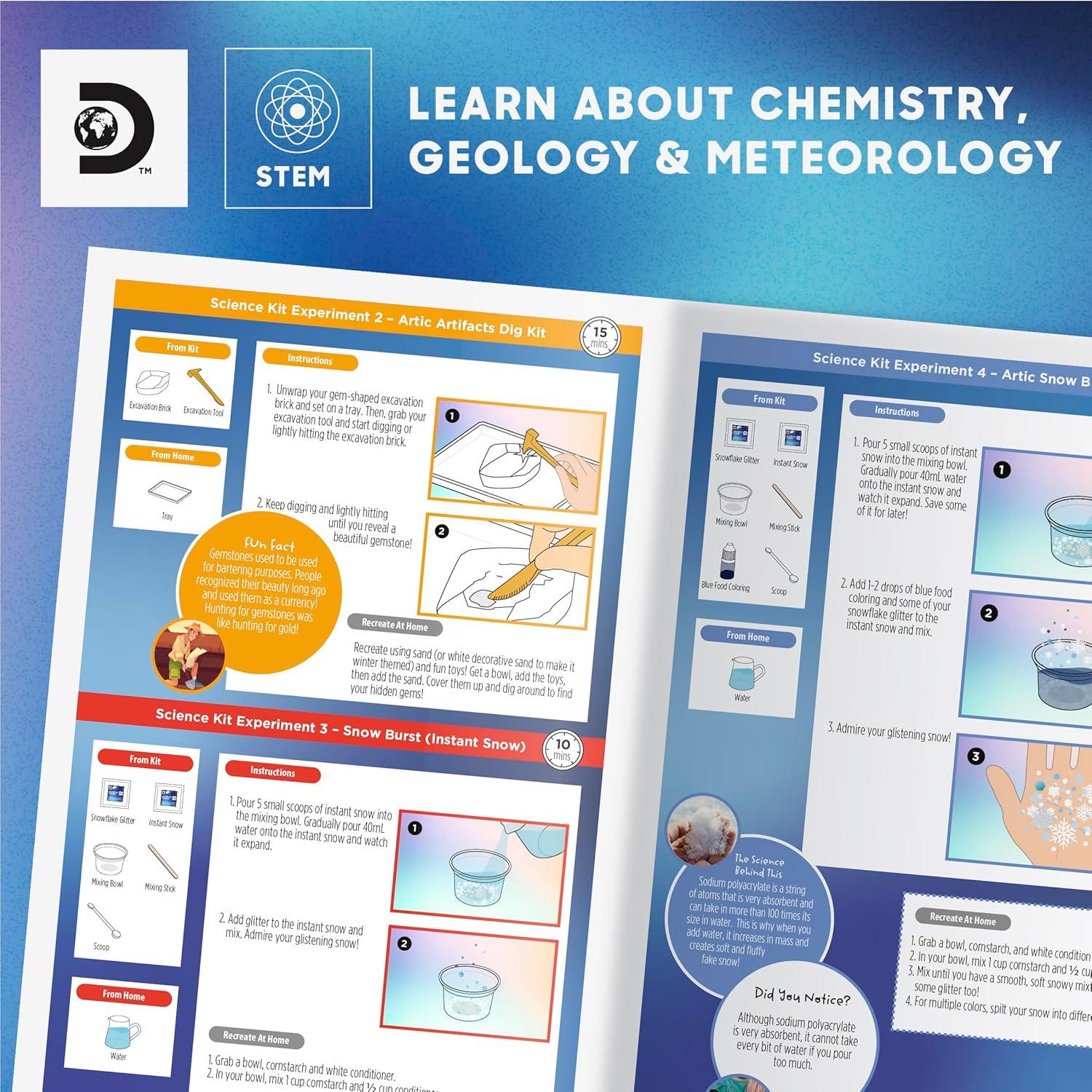 Kit de Ciencia de Tierra Congelada Discovery - 67 Experimentos STEM