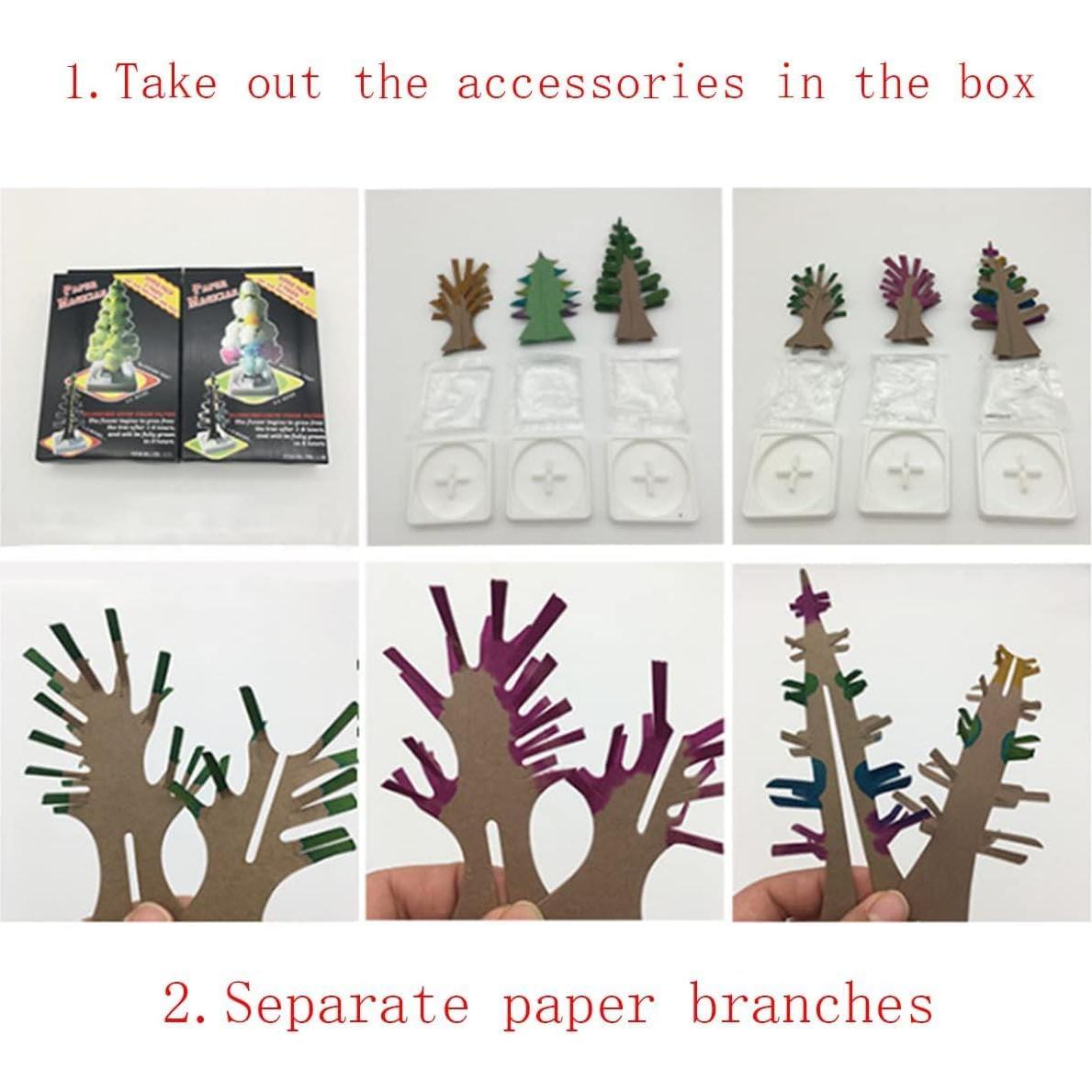 Mini árbol de Navidad mágico DIY 9.5 cm - Kit de cristales