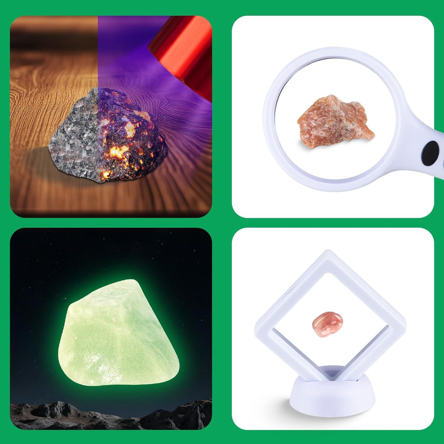 Kit de Excavación de Gemas HAYXUN - 37 Rocas y Cristales