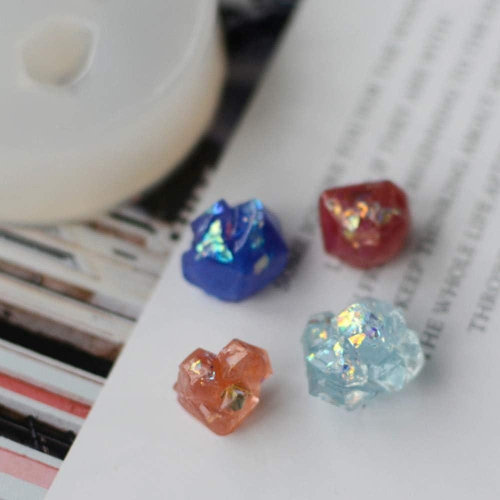 3 Moldes de Silicona Mulukaya para Joyería - Cristal Irregular