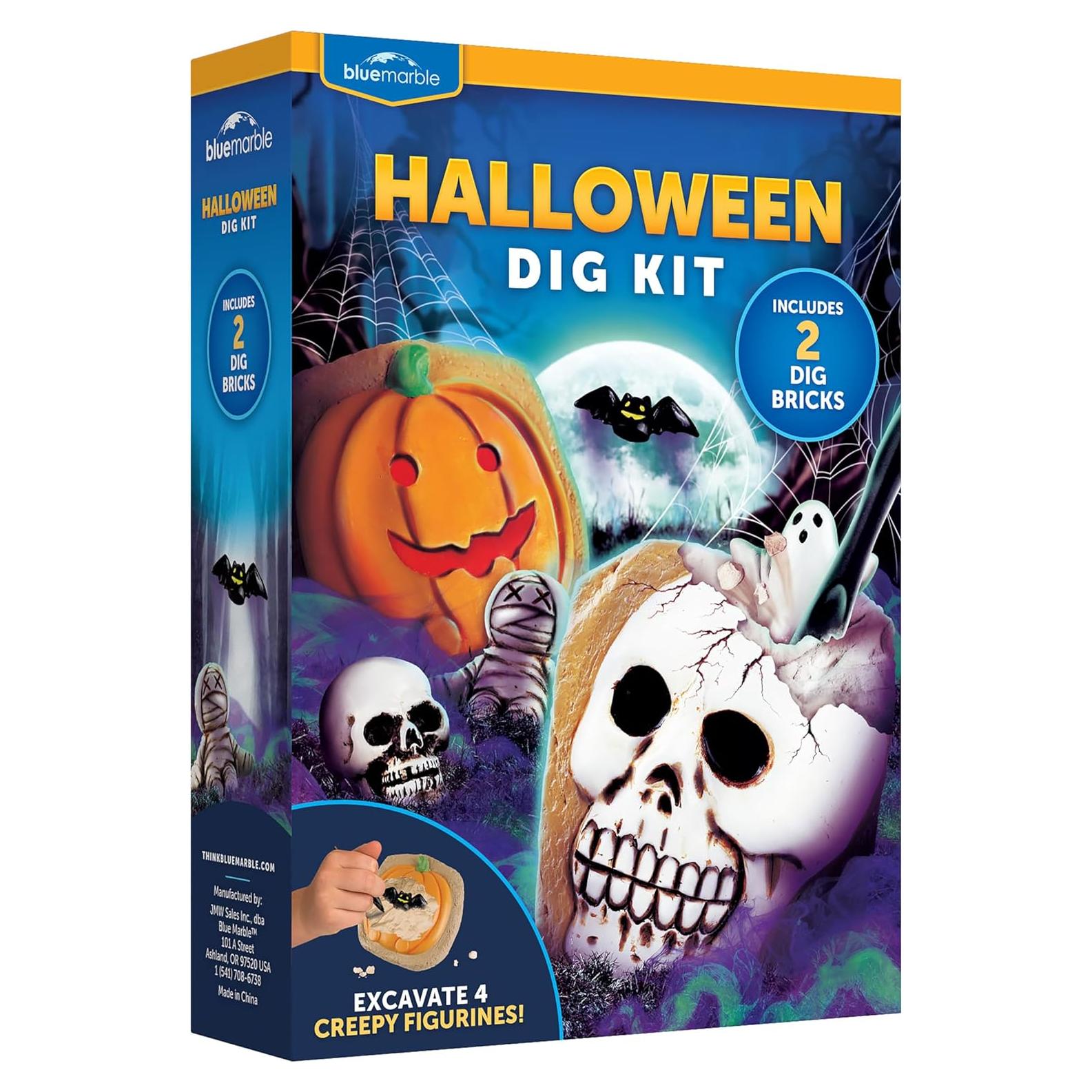 Kit de Excavación Halloween Blue Marble - 2 Ladrillos y Figuras