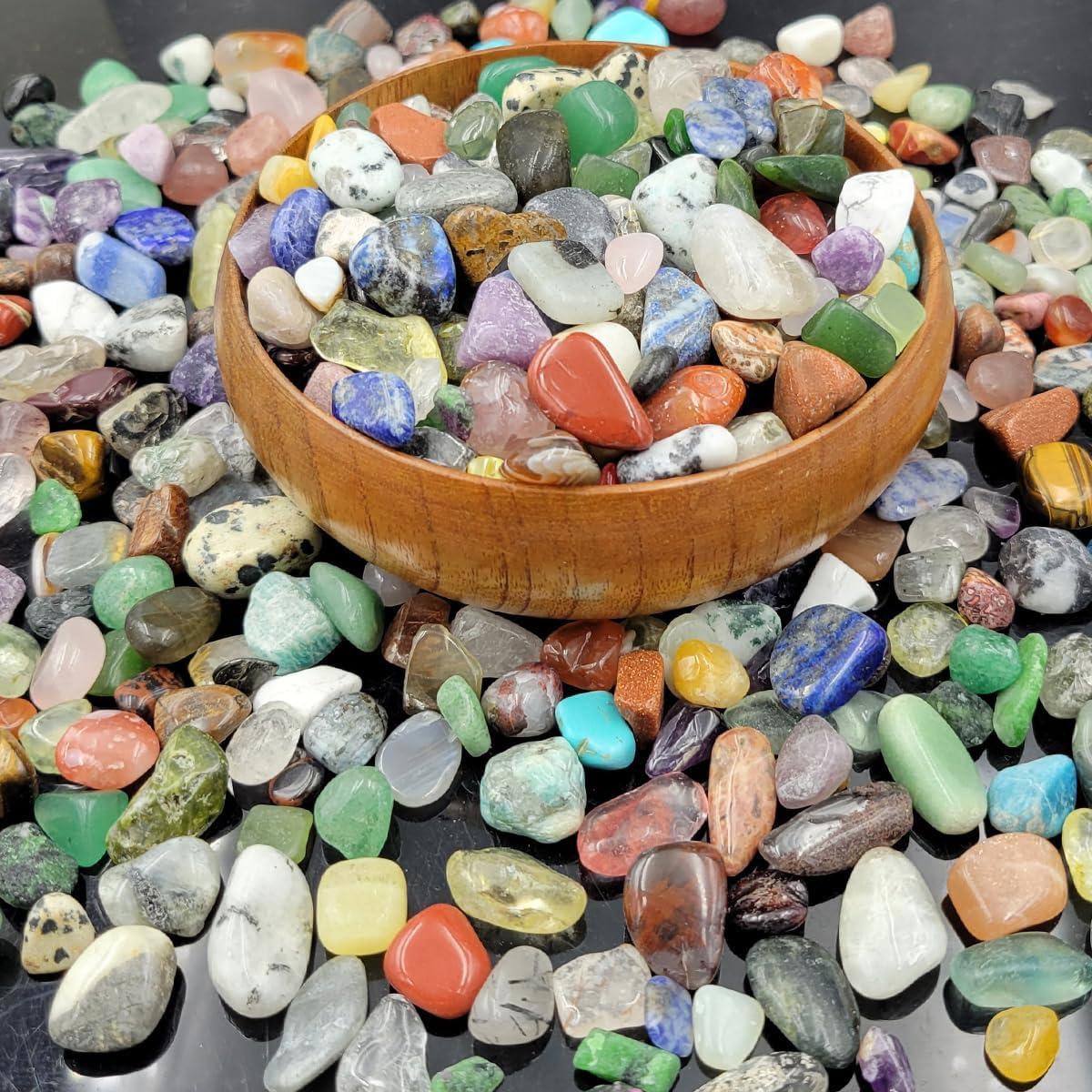 Kit de 60 Piedras Preciosas y Cristales Pulidos 1kg - SeeuFun