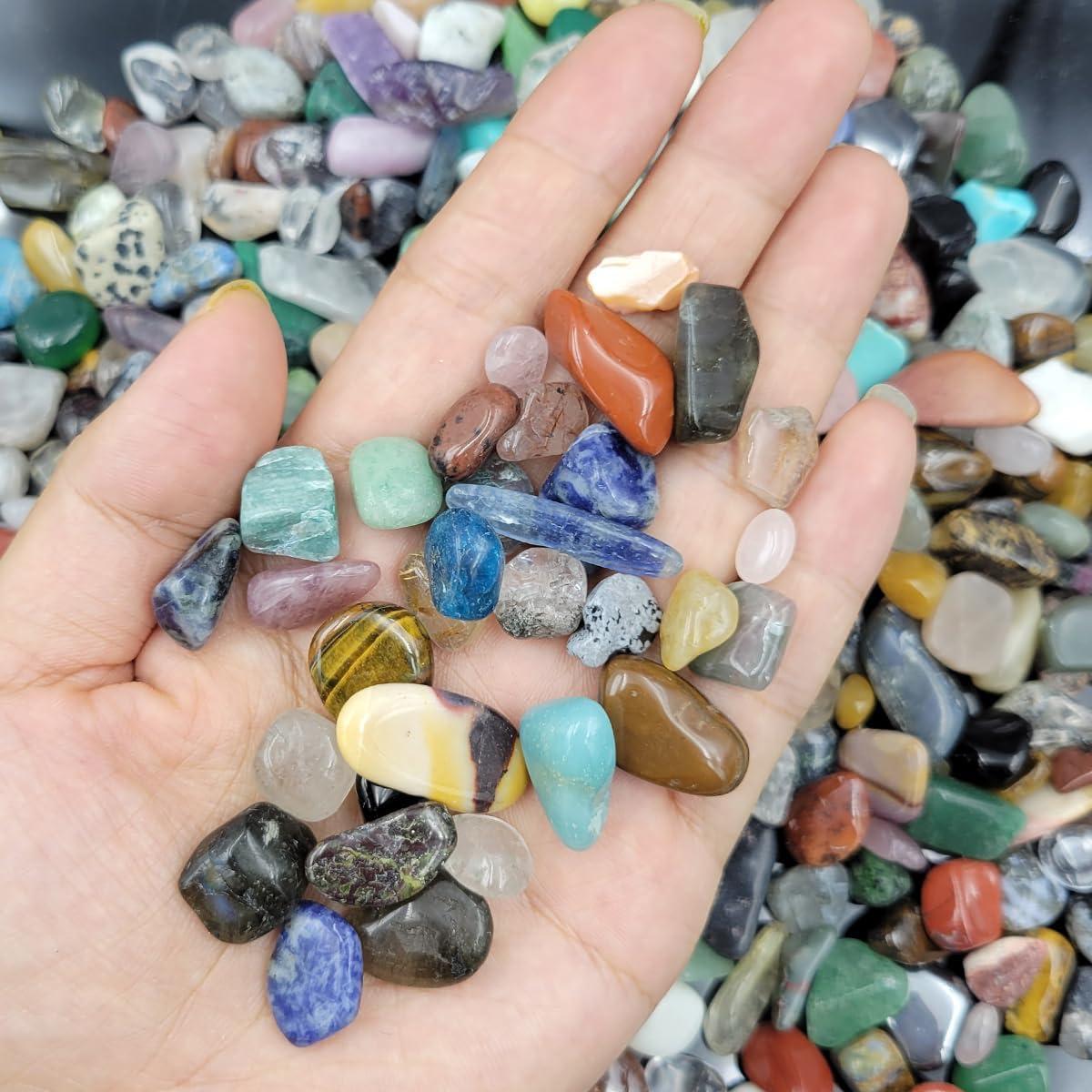 Kit de 60 Piedras Preciosas y Cristales Pulidos 1kg - SeeuFun