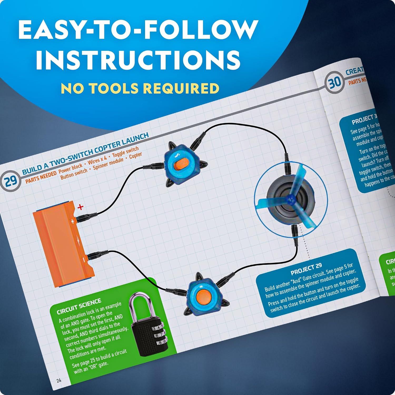 Kit de Electrónica National Geographic - 40 Proyectos STEM para Niños