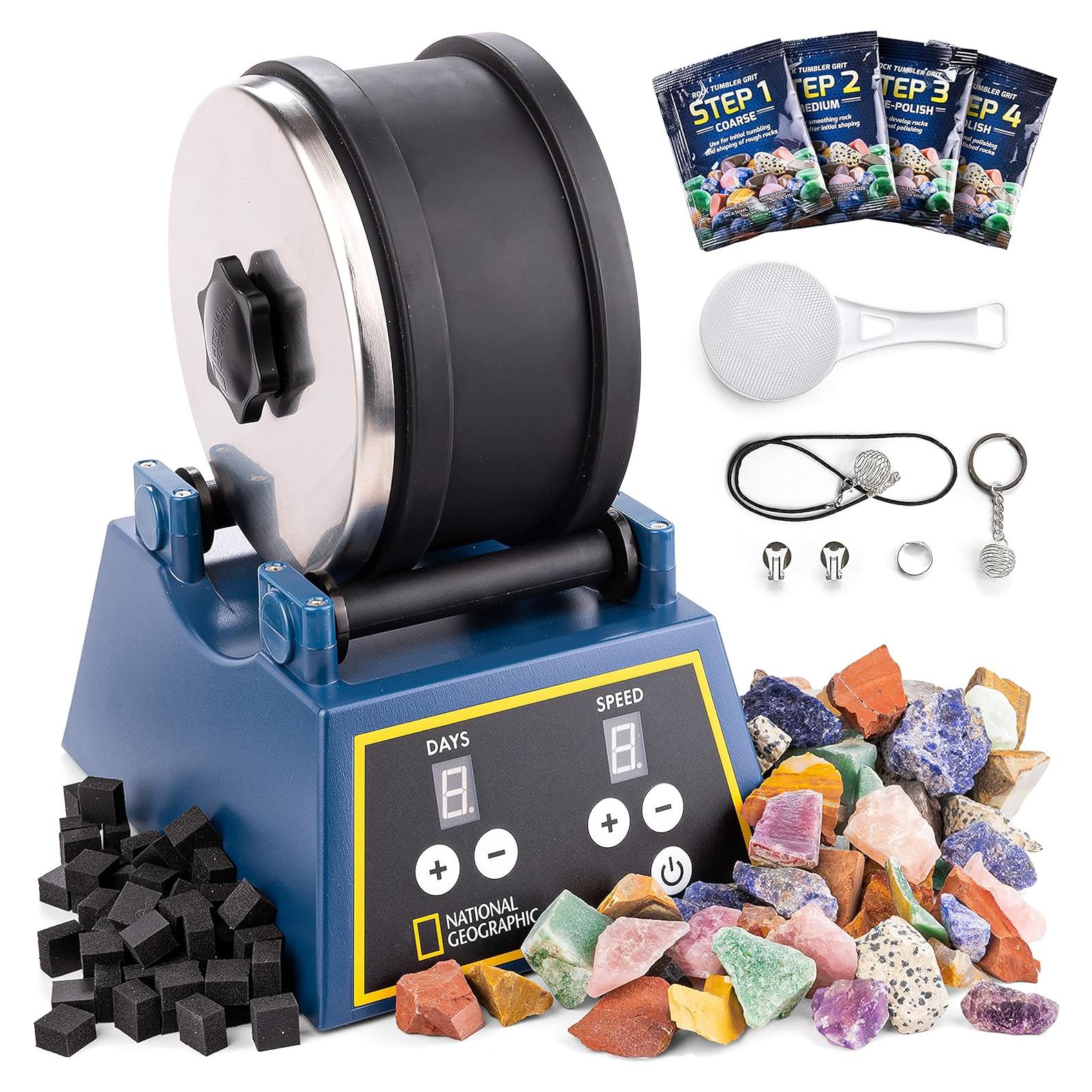 Kit de Pulido de Rocas National Geographic 3 kg con GemFoam