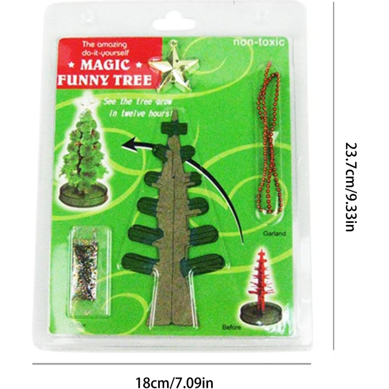 Árbol de Navidad Mágico Verde - Kit de Crecimiento de Cristales