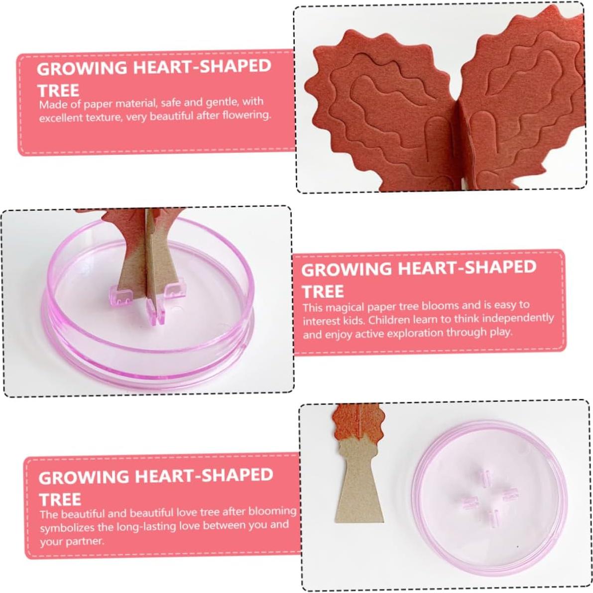 Kit de Crecimiento de Cristales en Forma de Corazón Vaguelly