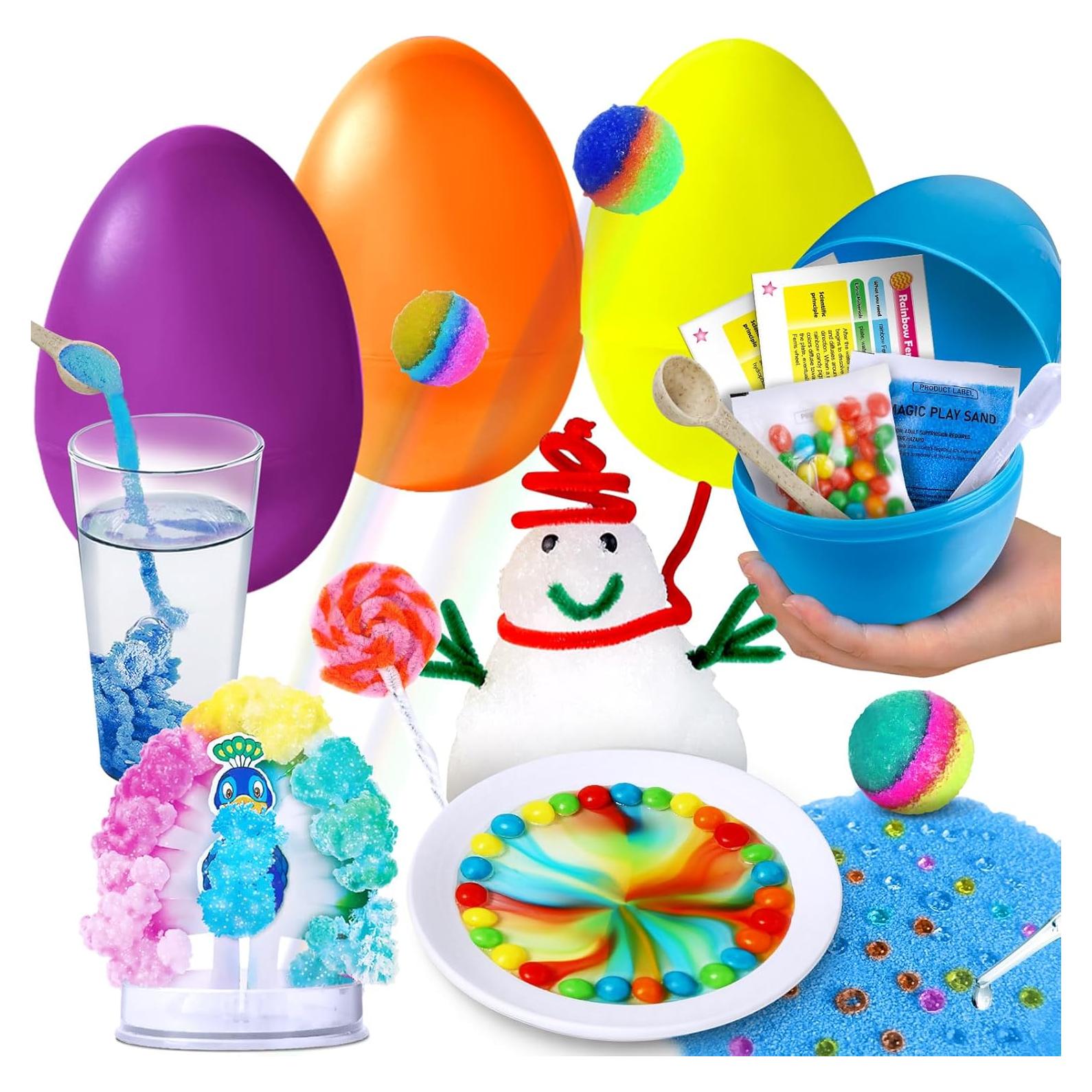 Kit de Experimentos Científicos UNGLINGA 4 Huevos Sorpresa 6 Actividades