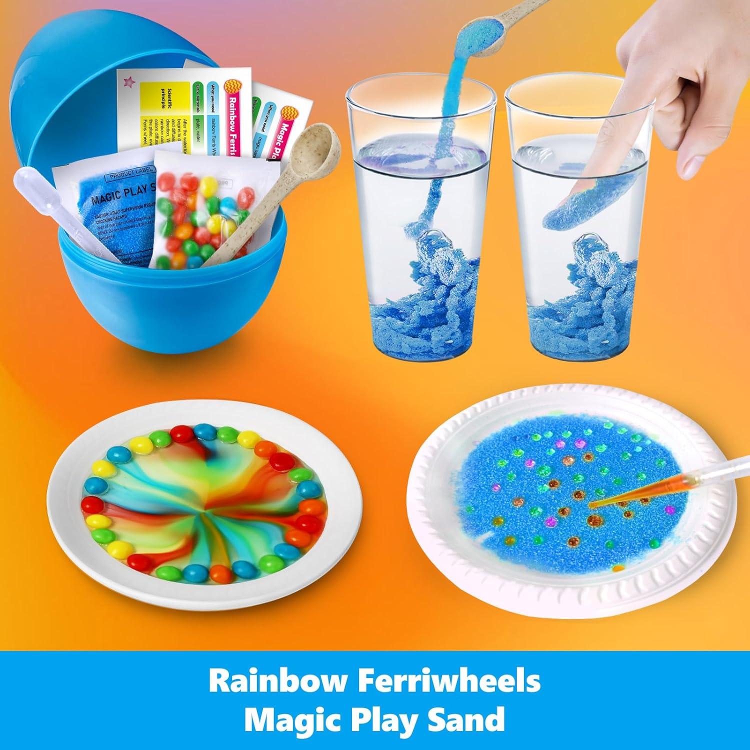 Kit de Experimentos Científicos UNGLINGA 4 Huevos Sorpresa 6 Actividades