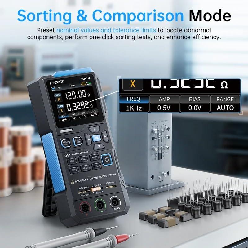 Medidor LCR FNIRSI LC1020E Pantalla Color 2.8" Precisión 0.3%