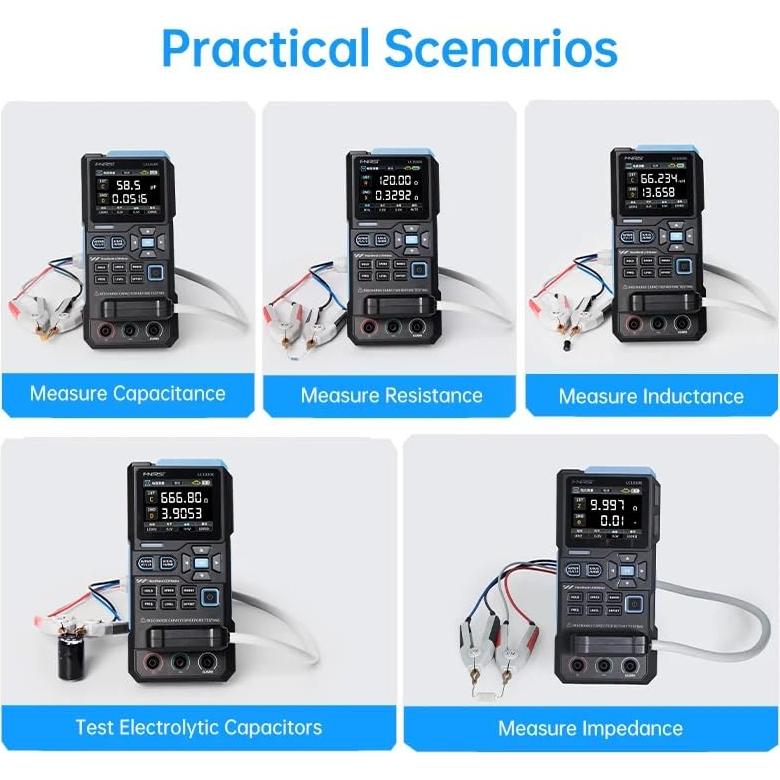 Medidor LCR FNIRSI LC1020E Pantalla Color 2.8" Precisión 0.3%