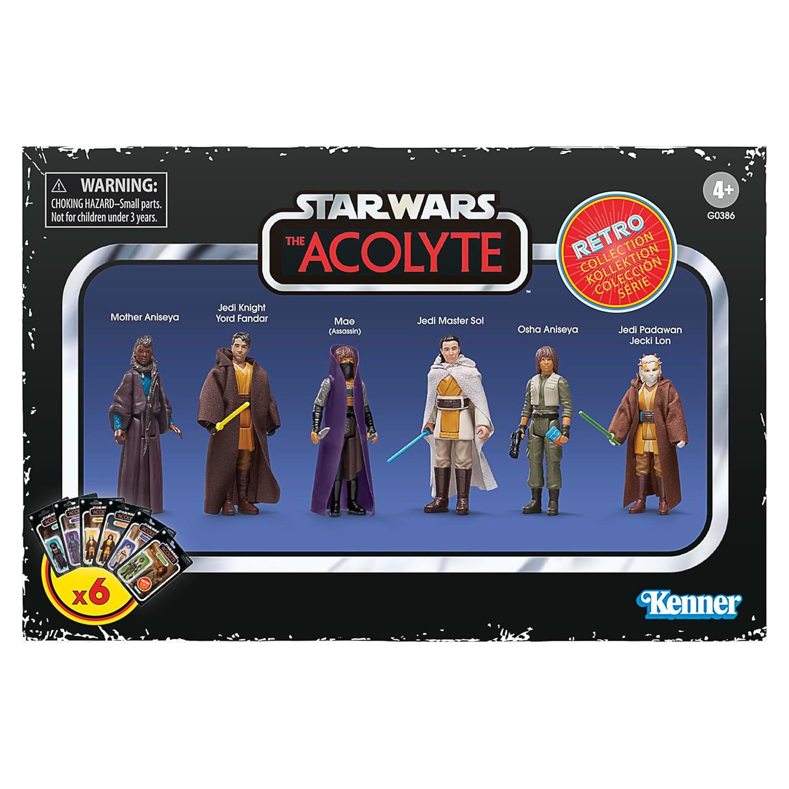 Multipack Retro STAR WARS El Acolito 6 Figuras 9.5 cm