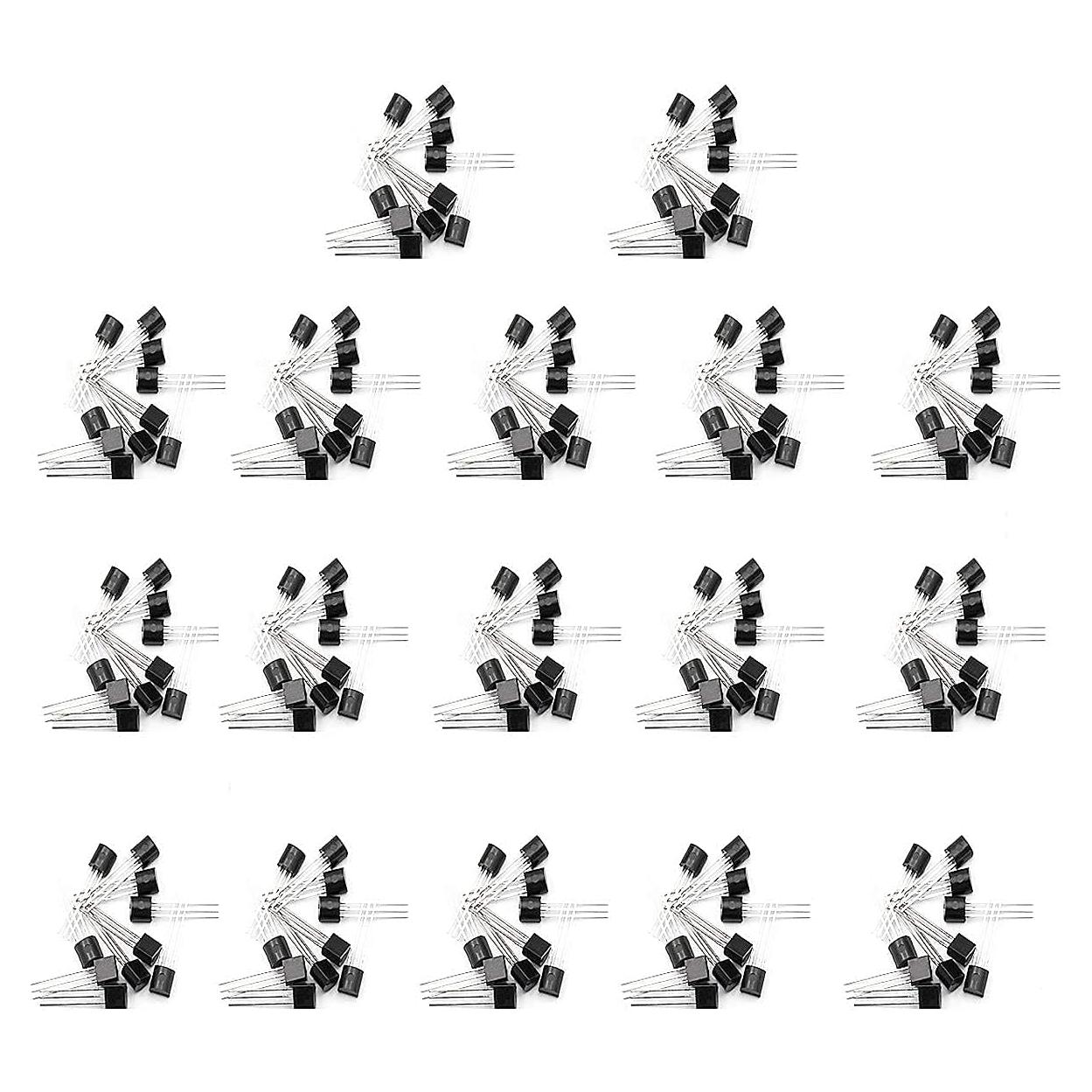 Kit de Transistores NPN PNP 170 Piezas 17 Valores DaFuRui