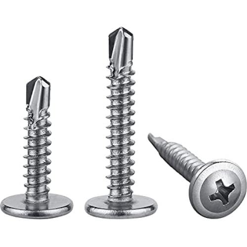 Tornillos autorroscantes Wensilon 300pcs #8x19mm acero inoxidable