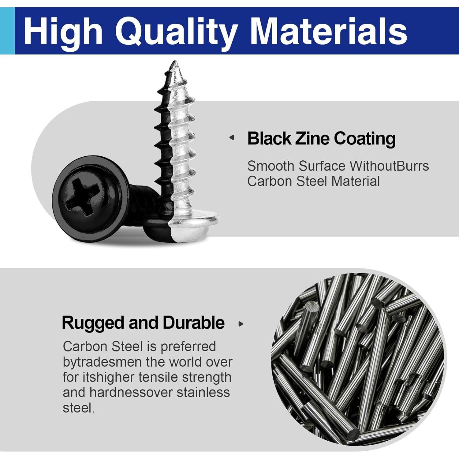 Kit de Tornillos Autoperforantes de Madera Usdrwam 170 PCS