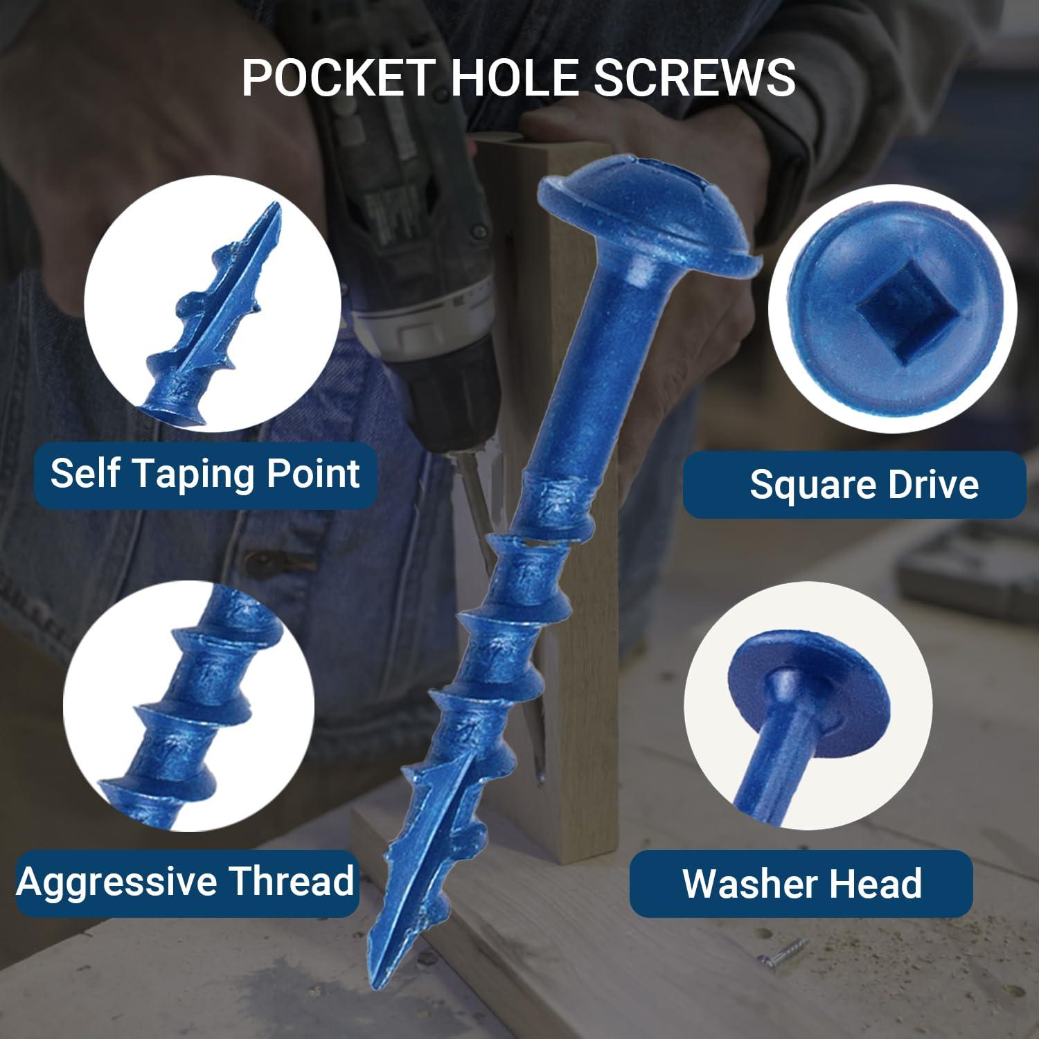 Kit de Tornillos de Agujero de Bolsillo 680 Piezas HOLIANSENG