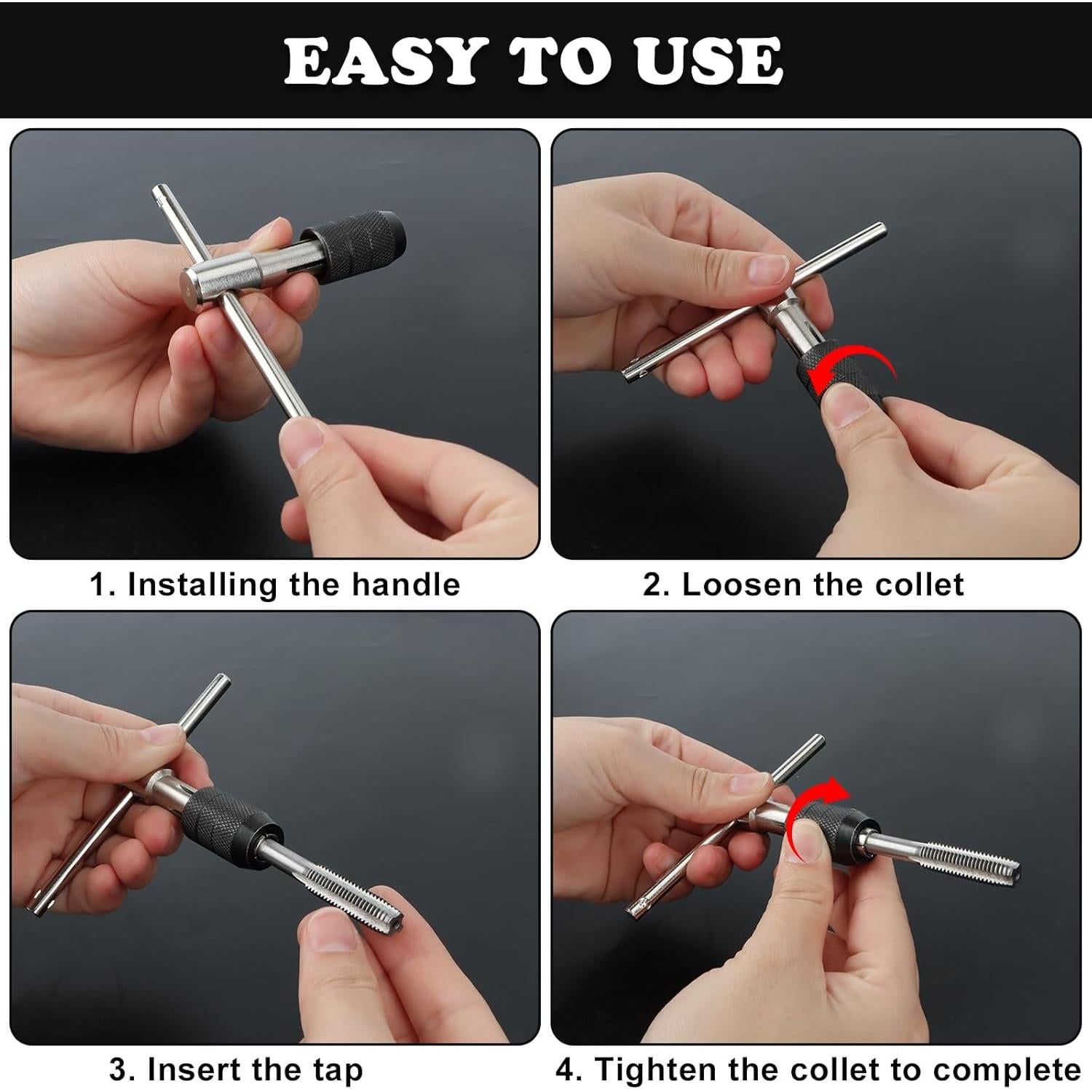 Juego de Machos Métricos 10 Pcs OFNMY M3 a M12 con Llaves