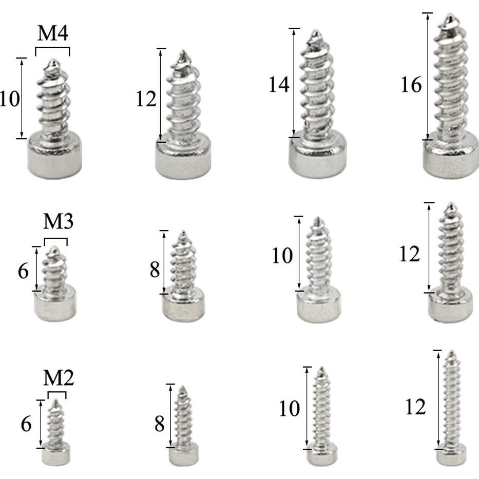 Kit de Tornillos M2 M3 M4 Hexagonales con Arandelas - 480 Pcs