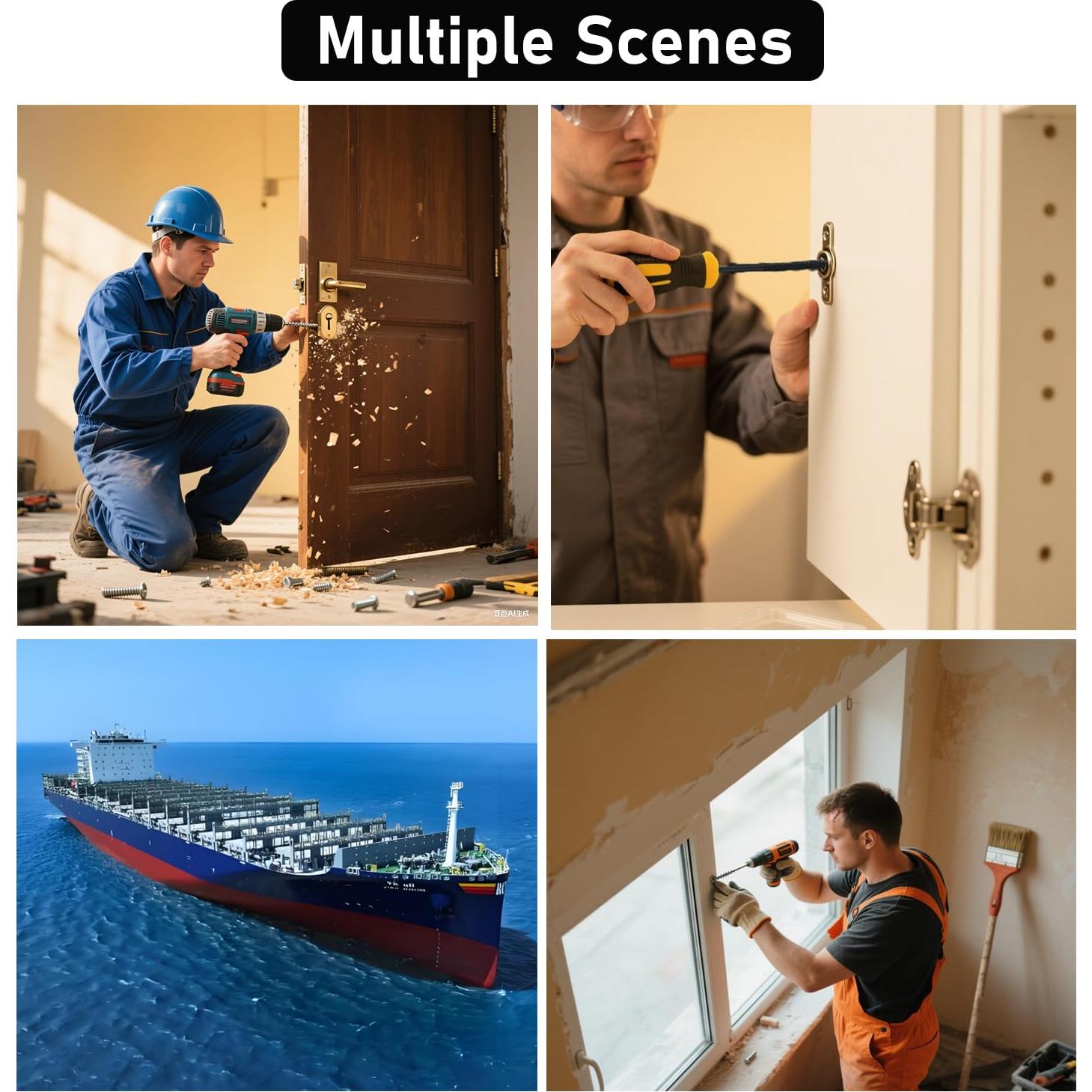 Kit de Tornillos Autorroscantes SIAOKL 525 Piezas Acero Inoxidable