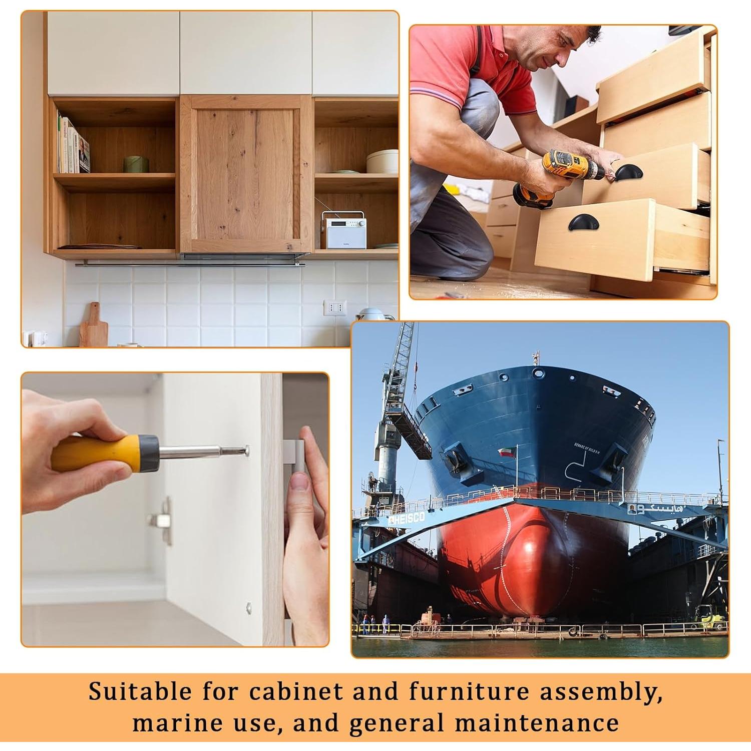 Juego de 435 Tornillos Autoperforantes Acero Inoxidable 304 M3-M6