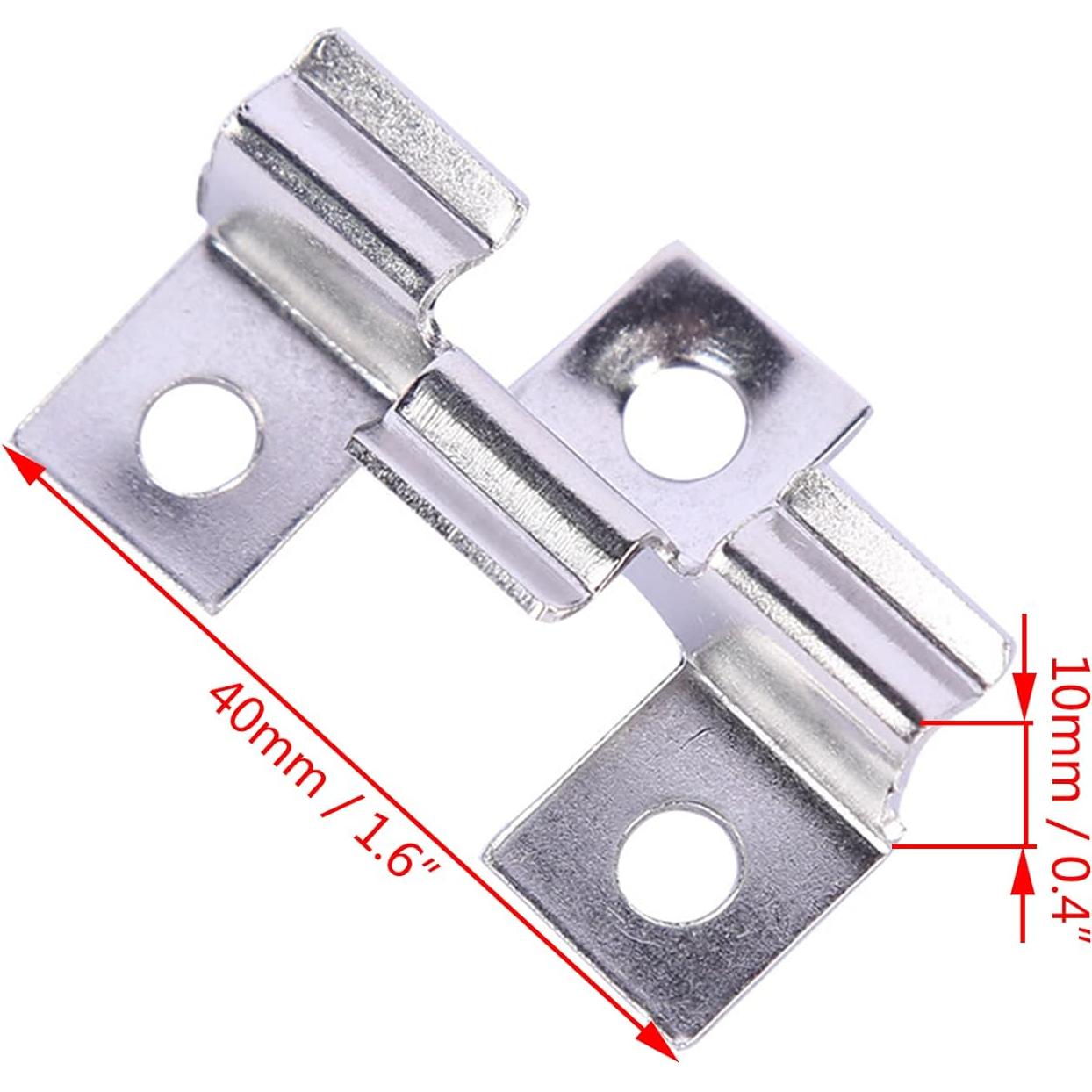 Clip de fijación oculto acero inoxidable Auto-plaza 100 unidades