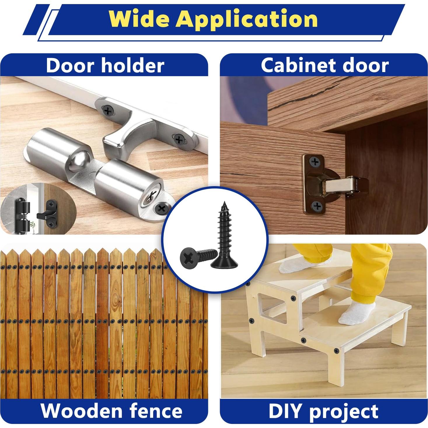 Kit de 255 Tornillos Autoperforantes FASTENOVA 304 Negro