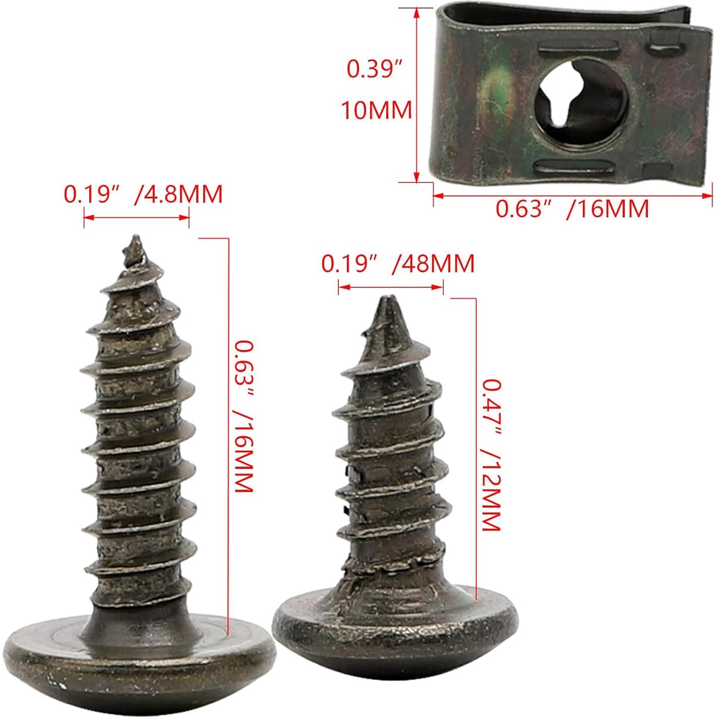 Kit de Sujetadores Automotrices Minho 200 Pcs Clips y Tornillos