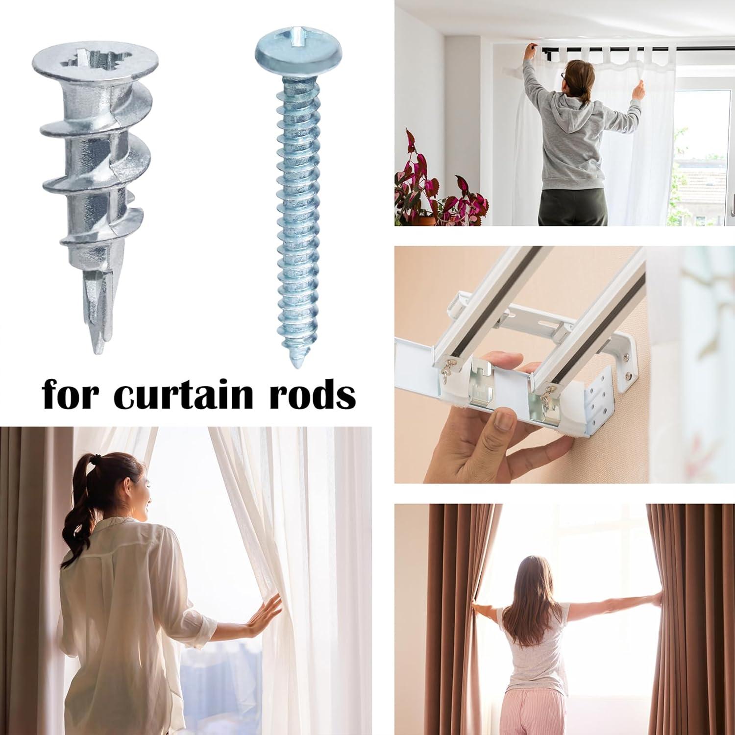 Anclajes de Yeso Autoperforantes Ansoon con Tornillos - 50 Piezas