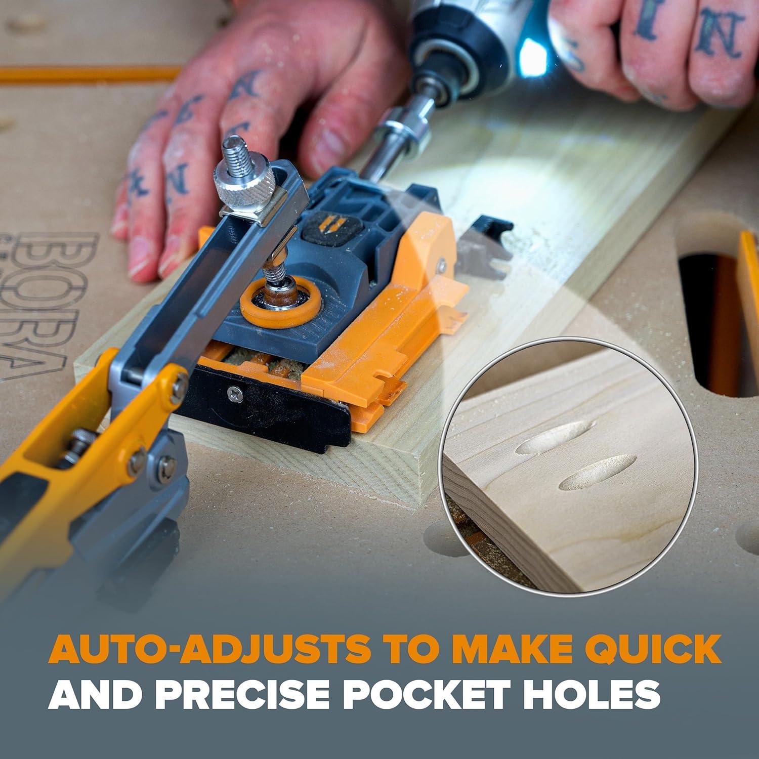 Kit de Plantilla de Agujeros Pocket BORA Mini con 350 Tornillos