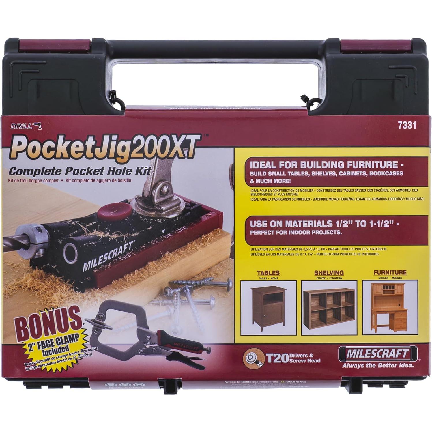 Kit de Plantilla de Agujeros Pocket Doble Milescraft 7331