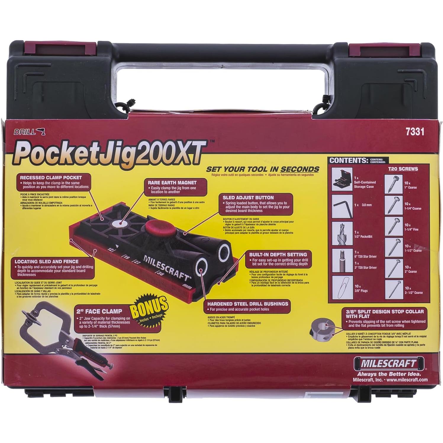 Kit de Plantilla de Agujeros Pocket Doble Milescraft 7331