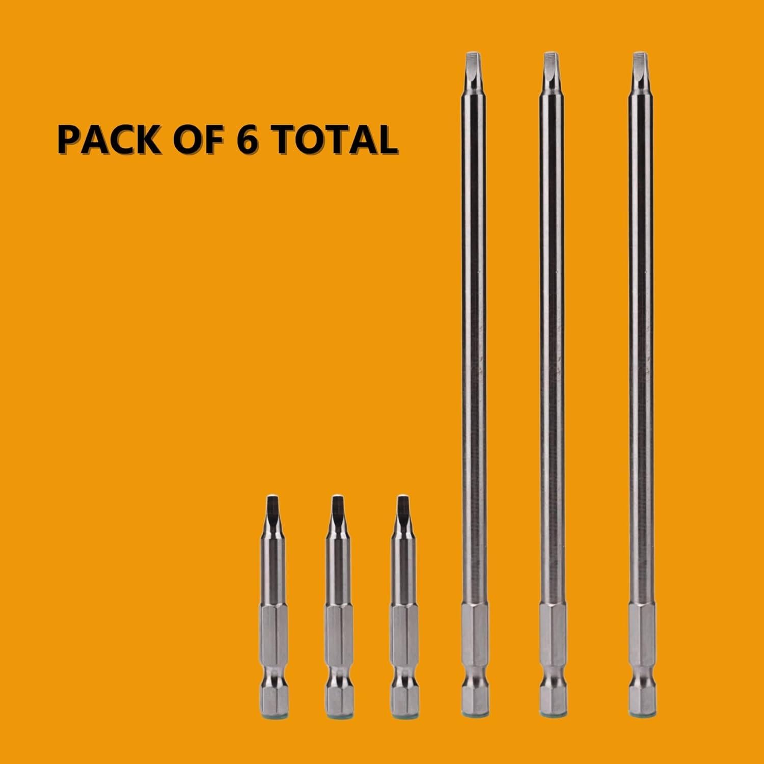 Conjunto de Brocas Cuadradas YaaYii 2" y 6" para Carpintería