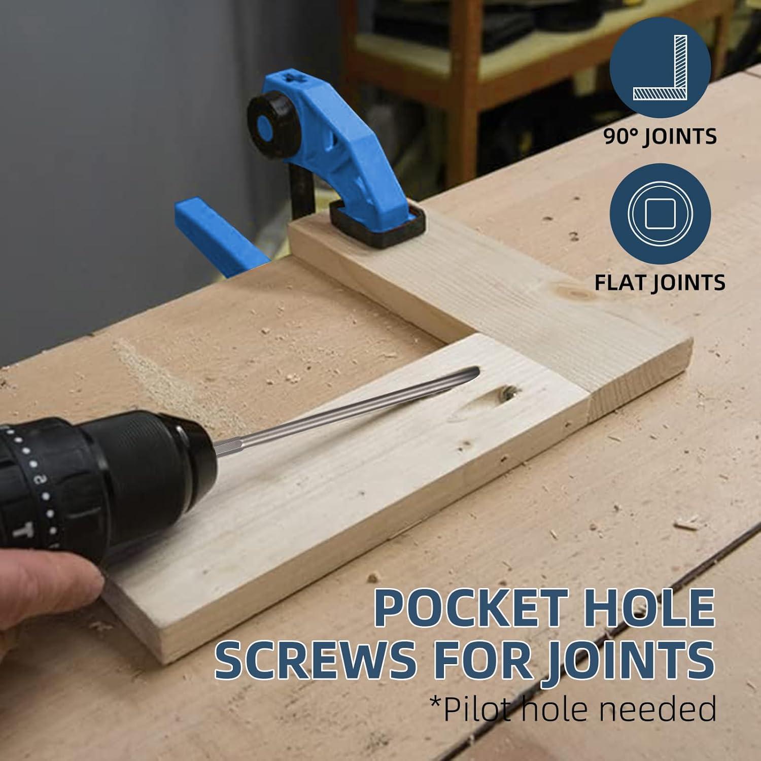 Tornillos de Agujero de Bolsillo WELLOCKS #8x32mm 500PCS Azul