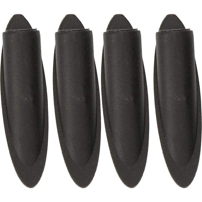 100 Tapones de Agujeros Oblicuos Hyuduo 9.5mm Plástico Negro