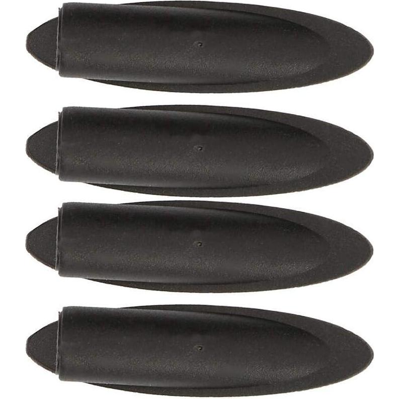 100 Tapones de Agujeros Oblicuos Hyuduo 9.5mm Plástico Negro