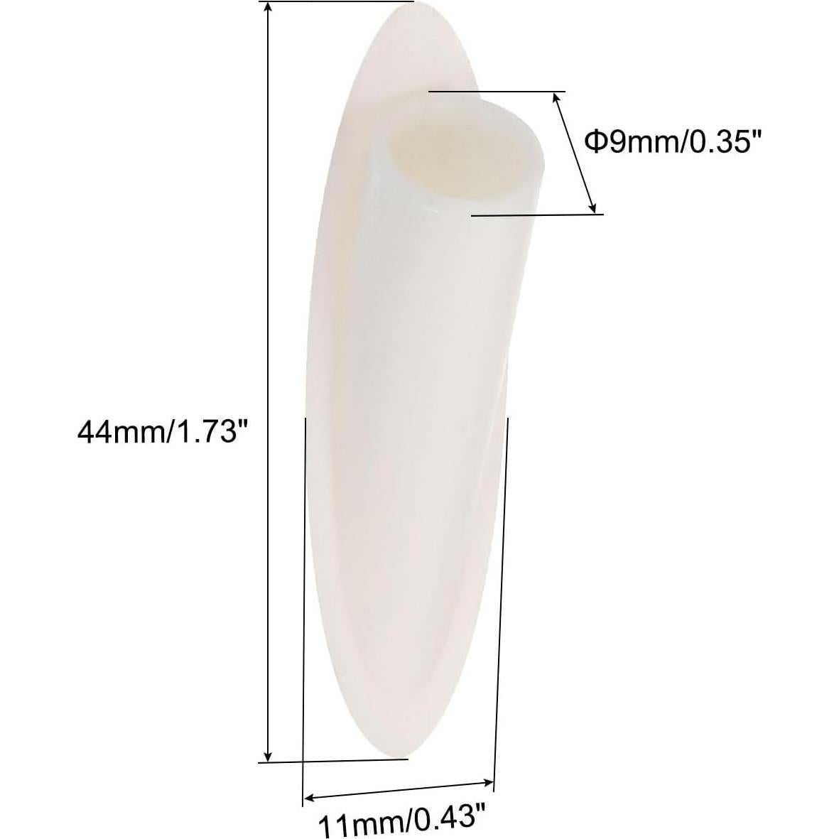 Tapones de Agujeros de Plástico MECCANIXITY 9mm Amarillo Blanco 100pcs