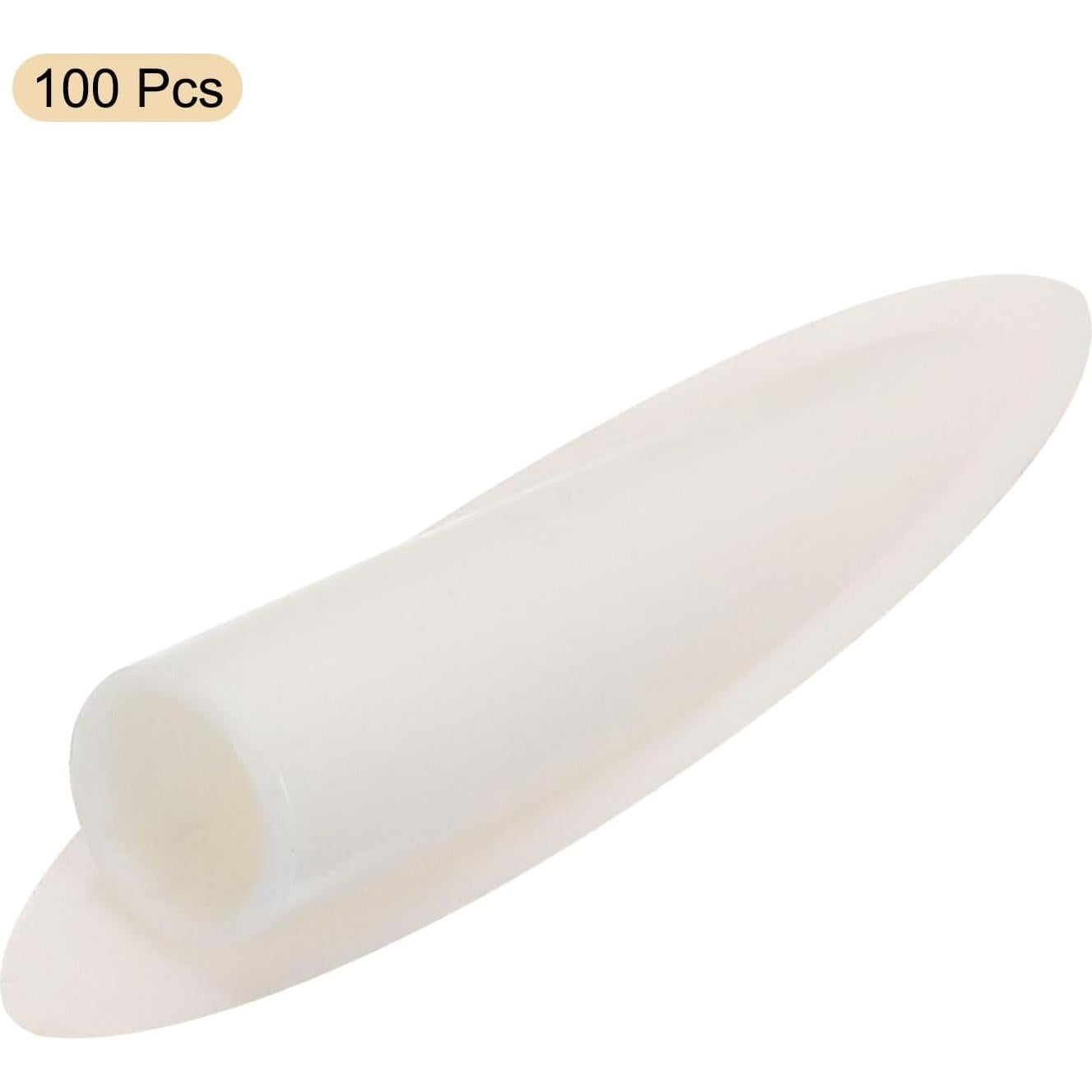 Tapones de Agujeros de Plástico MECCANIXITY 9mm Amarillo Blanco 100pcs