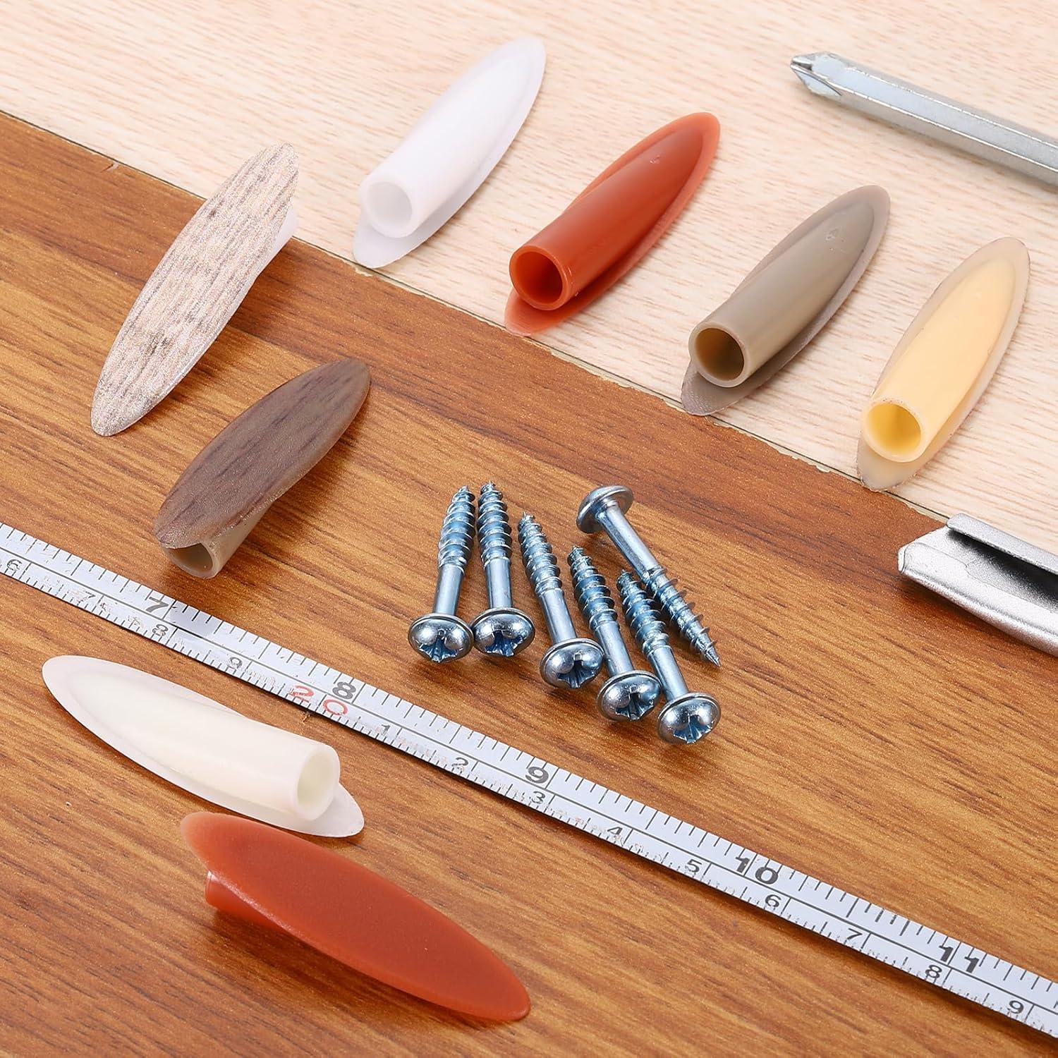 100 Tapones de Agujeros de Plástico uxcell 9mm con Tornillos