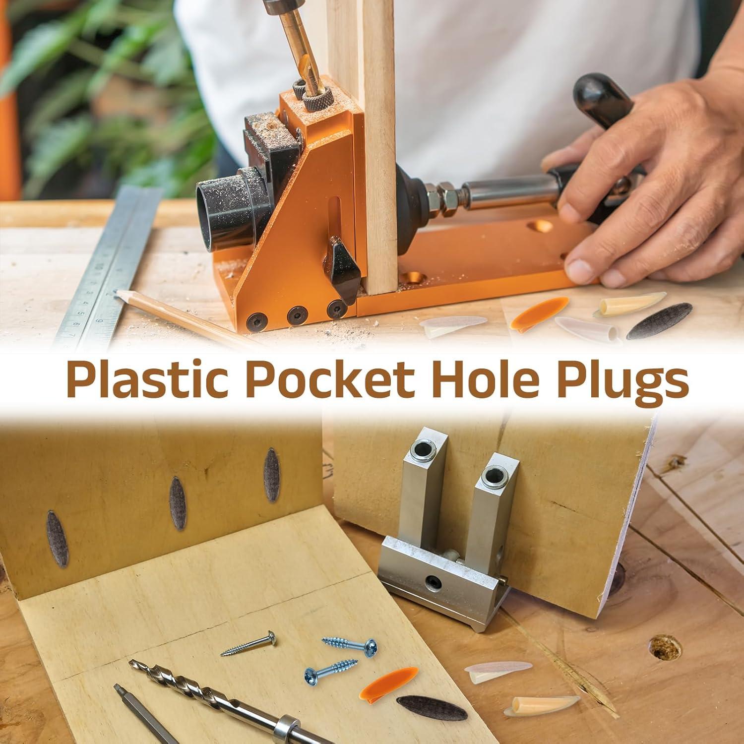 100 Tapones de Agujeros de Plástico uxcell 9mm con Tornillos