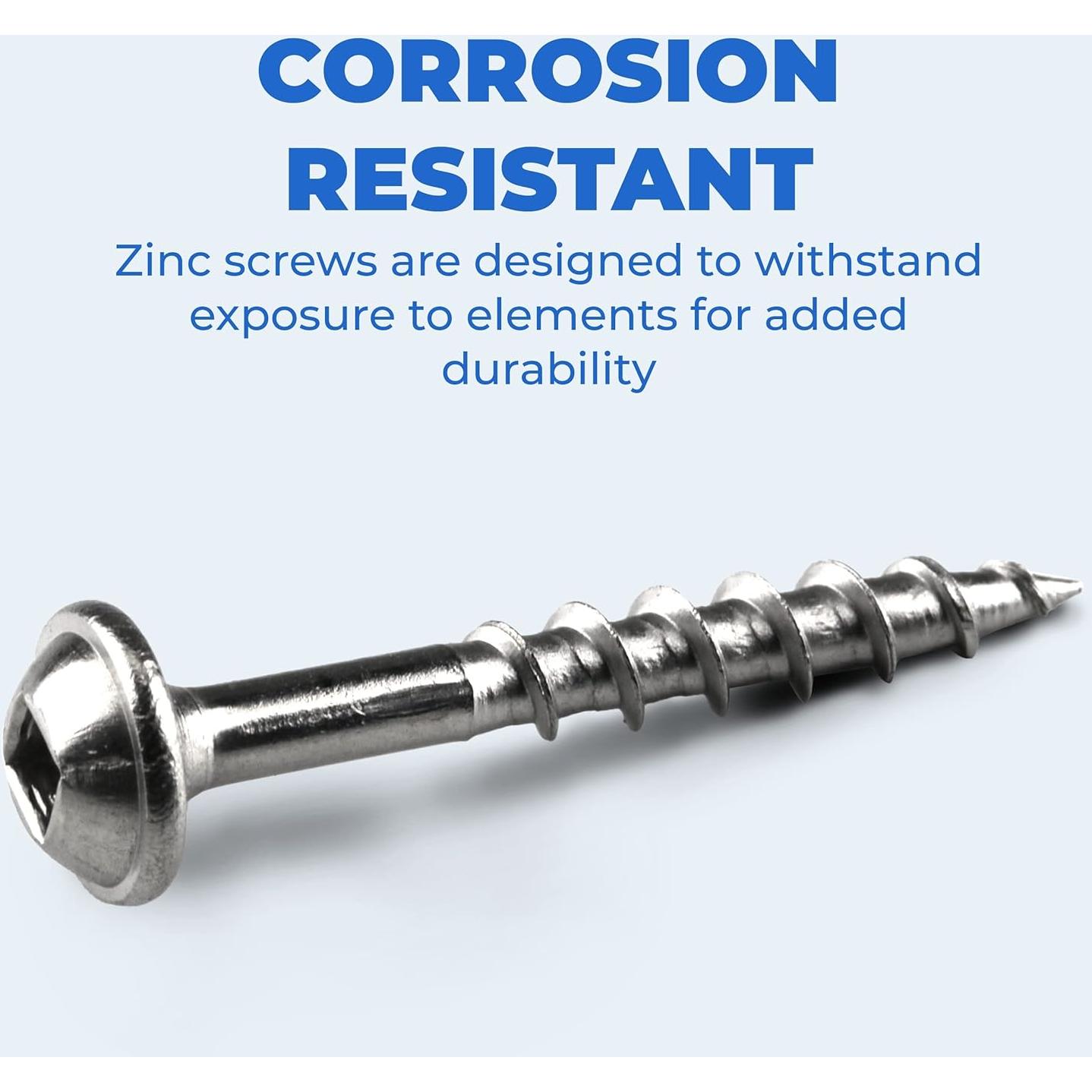 Tornillos de Agujero de Bolsillo Kreg SML-C125-500 Zinc 1.25"