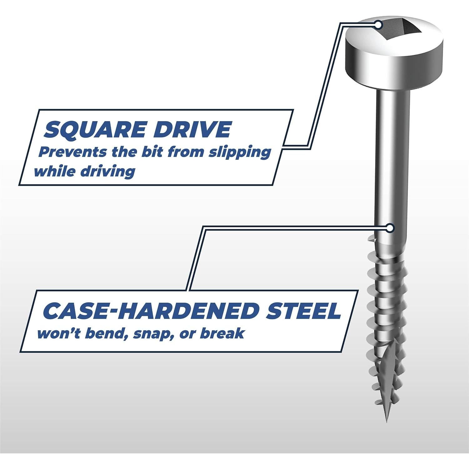 Tornillos de Agujero de Bolsillo Kreg 1.25" Zinc #6 (100 Unidades)