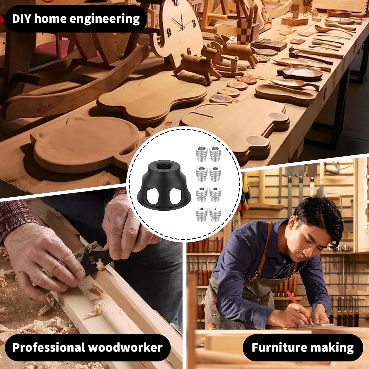 Jig de Perforación Vertical SHASUXTING con 8 Manguitos 3-10mm