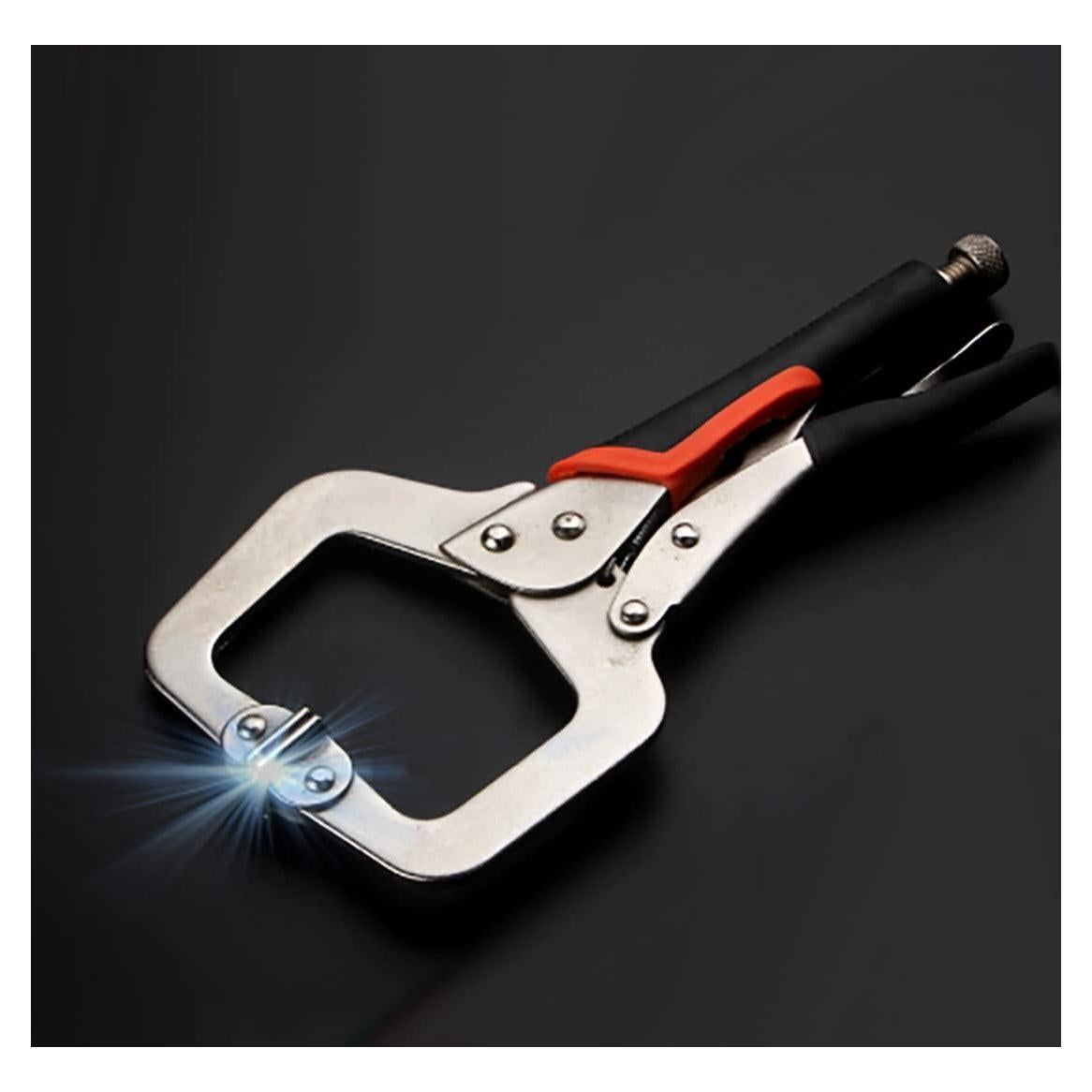 Abrazadera C-Clamp MIKMAYTOO 6" Metal con Almohadillas Giratorias